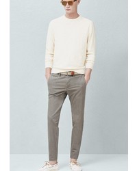 Серые брюки чинос от Mango Man