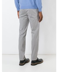 Серые брюки чинос от Fay