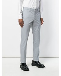 Серые брюки чинос от Prada