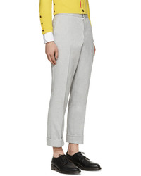 Мужские серые брюки от Thom Browne