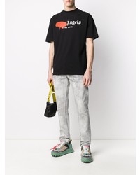 Мужские серые вареные джинсы от Off-White