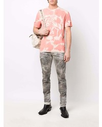 Мужские серые вареные джинсы от purple brand