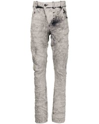 Мужские серые вареные джинсы от Boris Bidjan Saberi