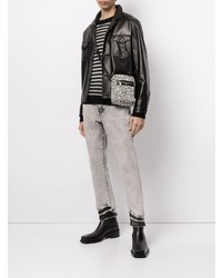 Мужские серые вареные джинсы от FIVE CM