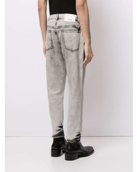 Мужские серые вареные джинсы от FIVE CM