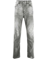 Мужские серые вареные джинсы от Diesel