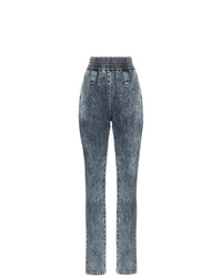 Женские серые вареные джинсы от Miu Miu