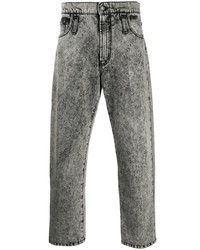 Мужские серые вареные джинсы от MSGM