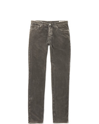 Мужские серые вельветовые джинсы от Brunello Cucinelli