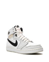 Мужские серые высокие кеды из плотной ткани от Jordan