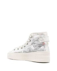 Мужские серые высокие кеды из плотной ткани от adidas