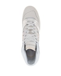 Мужские серые высокие кеды от New Balance