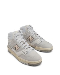 Мужские серые высокие кеды от New Balance