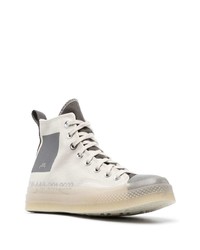 Мужские серые высокие кеды от Converse