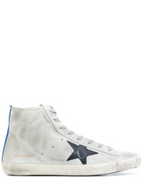 Мужские серые высокие кеды от Golden Goose Deluxe Brand