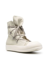 Мужские серые высокие кеды от Rick Owens DRKSHDW