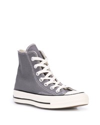 Мужские серые высокие кеды от Converse