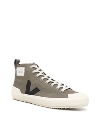 Мужские серые высокие кеды от Veja