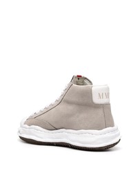 Мужские серые высокие кеды от Maison Mihara Yasuhiro