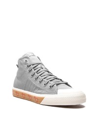 Мужские серые высокие кеды от adidas