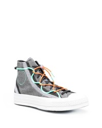 Мужские серые высокие кеды от Converse