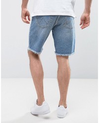 Мужские серые джинсовые шорты от Wrangler