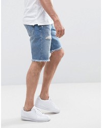 Мужские серые джинсовые шорты от Wrangler