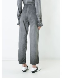 Серые джинсы-клеш от RtA