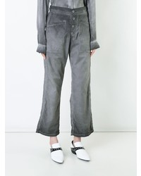 Серые джинсы-клеш от RtA