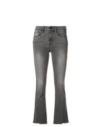 Серые джинсы-клеш от Frame Denim