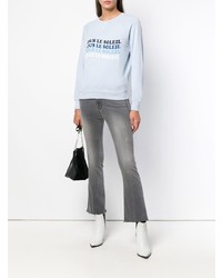 Серые джинсы-клеш от Frame Denim