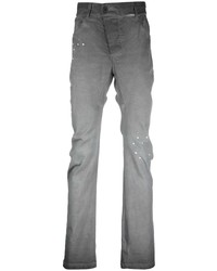 Мужские серые джинсы с принтом от 11 By Boris Bidjan Saberi