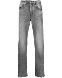 Мужские серые джинсы с принтом от John Richmond