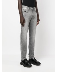 Мужские серые джинсы с принтом от John Richmond