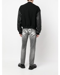 Мужские серые джинсы с принтом от John Richmond