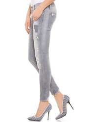 Серые джинсы скинни от DSquared