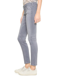 Серые джинсы скинни от AG Jeans