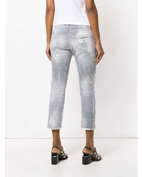 Серые джинсы скинни от Dsquared2