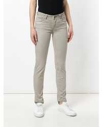 Серые джинсы скинни от Jacob Cohen