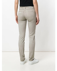 Серые джинсы скинни от Jacob Cohen