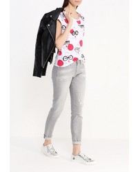 Серые джинсы скинни от Liu Jo Jeans