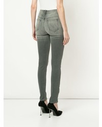 Серые джинсы скинни от Mother