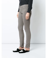 Серые джинсы скинни от AG Jeans