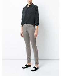 Серые джинсы скинни от AG Jeans