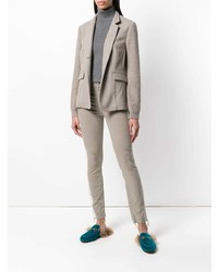 Серые джинсы скинни от Mother