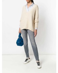 Серые джинсы скинни от Closed