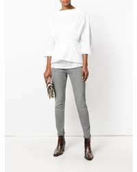 Серые джинсы скинни от Calvin Klein Jeans