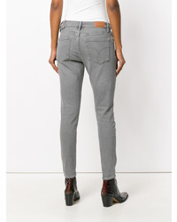 Серые джинсы скинни от Calvin Klein Jeans