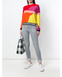 Серые джинсы скинни от Jacob Cohen