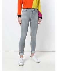 Серые джинсы скинни от Jacob Cohen